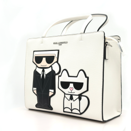 Karl and Choupette Medium Square Tote Bag