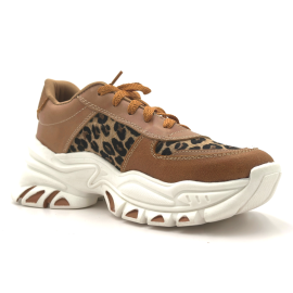 Tenis Artesanal Animal Print Cafe Tigre