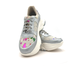 Tenis Artesanal En Cuero "Carnaval"