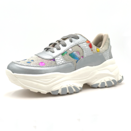 Tenis Artesanal En Cuero "Carnaval"